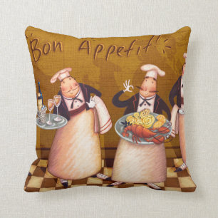 Bon Appétit Throw Pillow