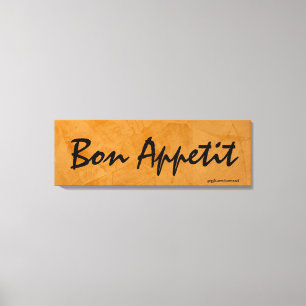 Bon Appetit Tuscan Orange Painting Canvas Print