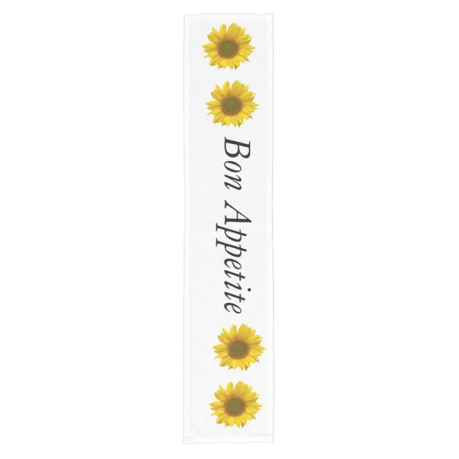 bon appetite sunflower table runner (Front)