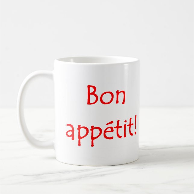 Bon apppetit tasse de café (Gauche)