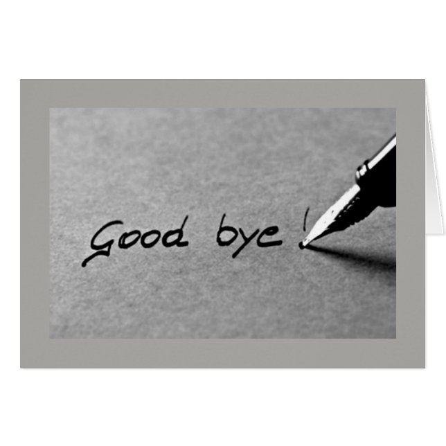 **BON BYE** VOUS SOUHAITANT LE MIEUX (Devant horizontal)