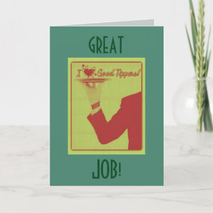 Bon Carte de remerciements Tippers pour serveurs.
