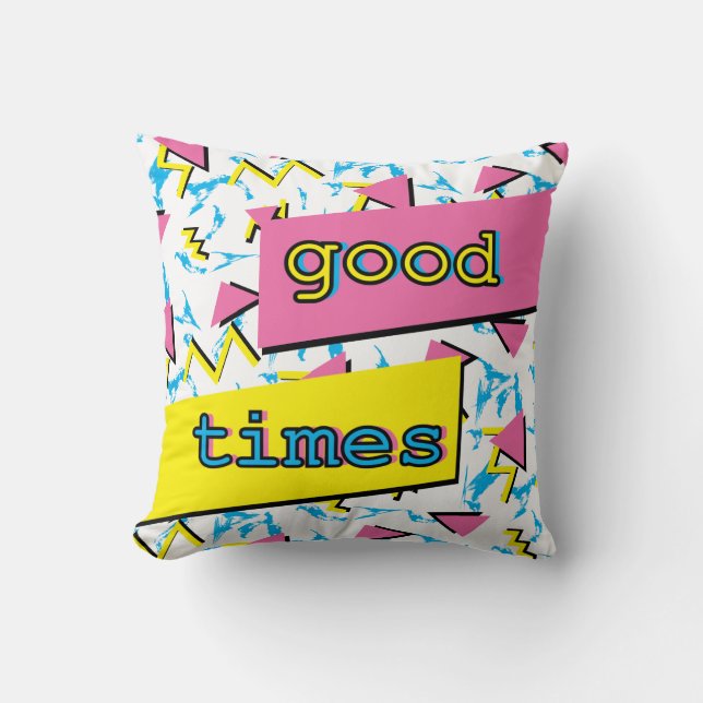 Bon coussin de temps de rétro motif (Recto)