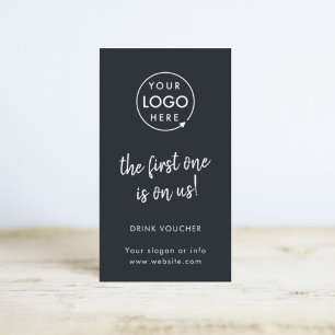 Bon de boisson Carte d'évènement Black