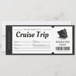 Bon de croisière Carte d'embarquement Billet de va