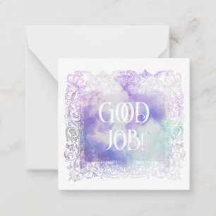 *~* BON EMPLOI AP62 Encouragement Carte à note pla