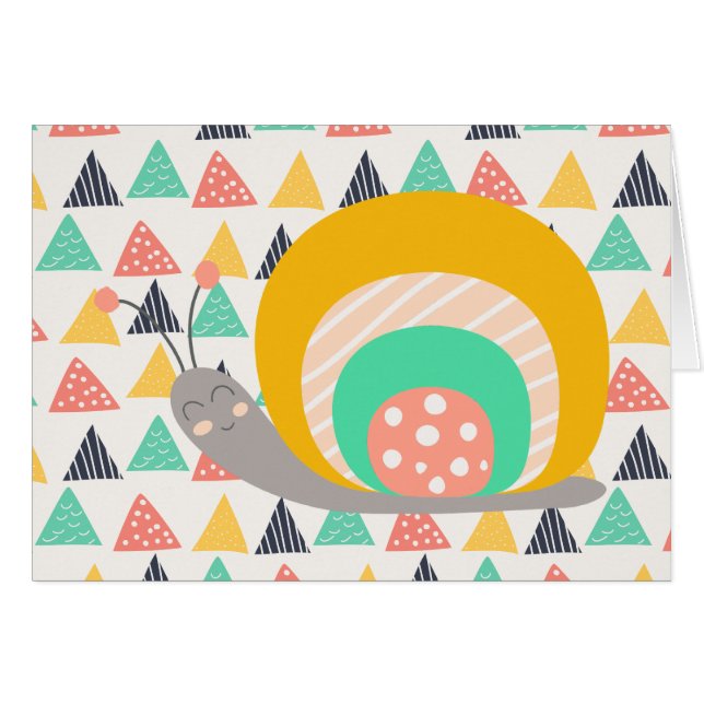 Bon escargot sur les triangles (Devant horizontal)