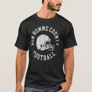 Bon Homme County Football Throwback Football Helme T-Shirt