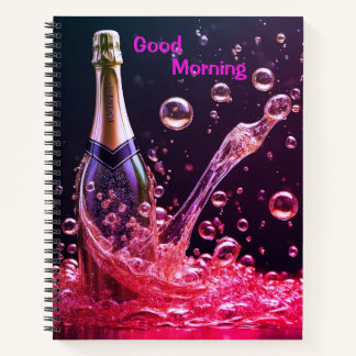Bon Jour Carnet Spiral Champagne Sparkling