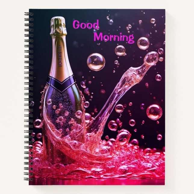 Bon Jour Carnet Spiral Champagne Sparkling (Devant)