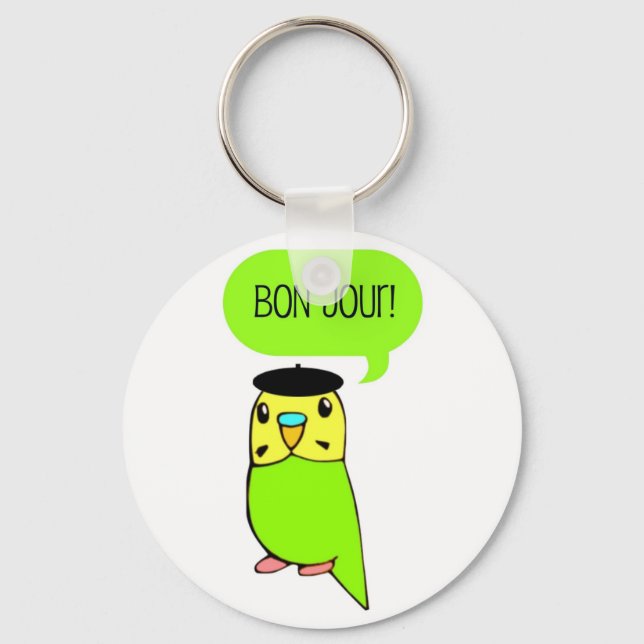 Bon Jour! Keychain (Front)