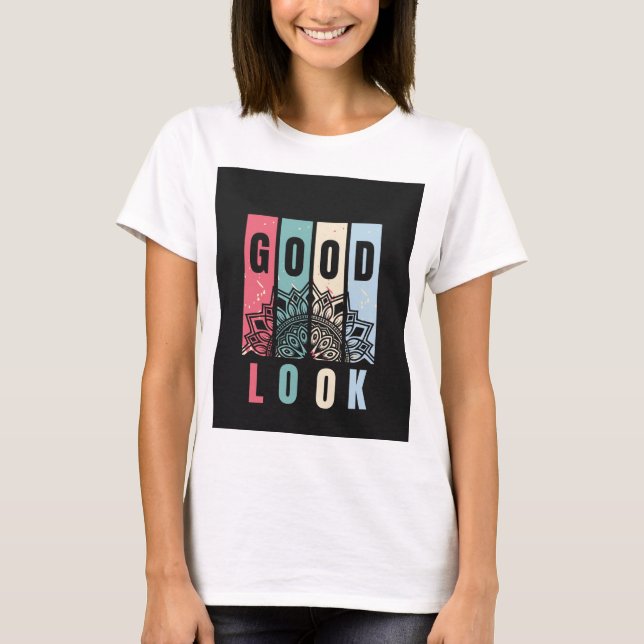 Bon look T-shirt coloré (Devant)