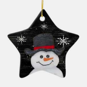 Bon ornement Star Snowman