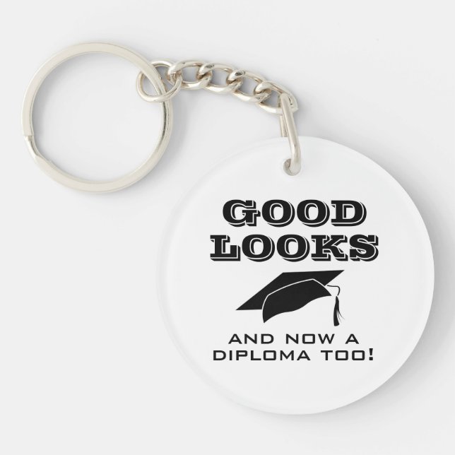 Bon regard et maintenant un diplôme Trop drôle Gra (Devant)