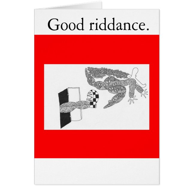 Bon riddance. (Devant)