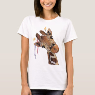 Bon T-shirt de girafe de temps