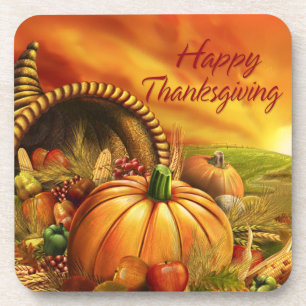 Bon thanksgiving 2 Options Dessous de verre