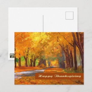 Bon thanksgiving. Carte postale Art