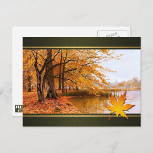 Bon thanksgiving. Carte postale Art