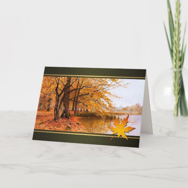 Bon thanksgiving. Cartes de voeux (Devant)