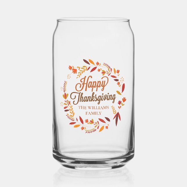 Bon thanksgiving Cute Feu d'automne personnalisé (Recto)