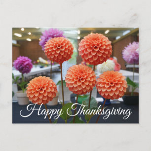 Bon thanksgiving Dahlia Rose Toscano #1 Carte post