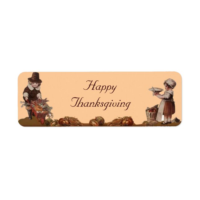 Bon thanksgiving des enfants pèlerins (Devant)