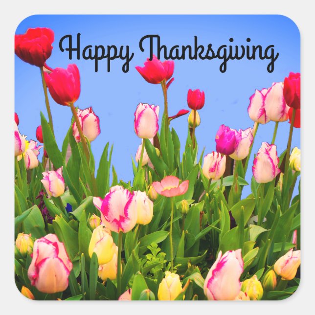 Bon thanksgiving Diverses Tulipes #3 Stickers (Devant)