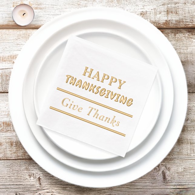 Bon thanksgiving Donner Merci Typographie (Insitu)