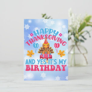 Bon thanksgiving Et oui c'est ma carte d'anniversa