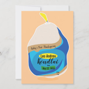 Bon thanksgiving Nouvelle carte Baby Turkey