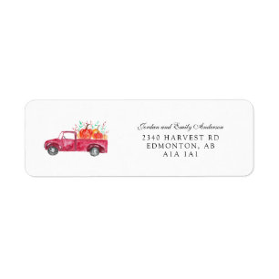 Bon thanksgiving Red Truck Automne Citrouille de r
