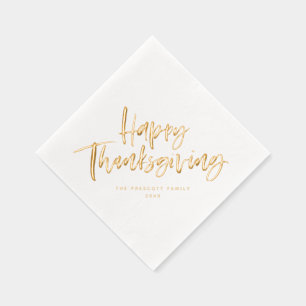 Bon thanksgiving simple script de brosse moderne