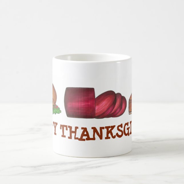 Bon thanksgiving Turc Cranberry Pie Slice Mug (Centre)