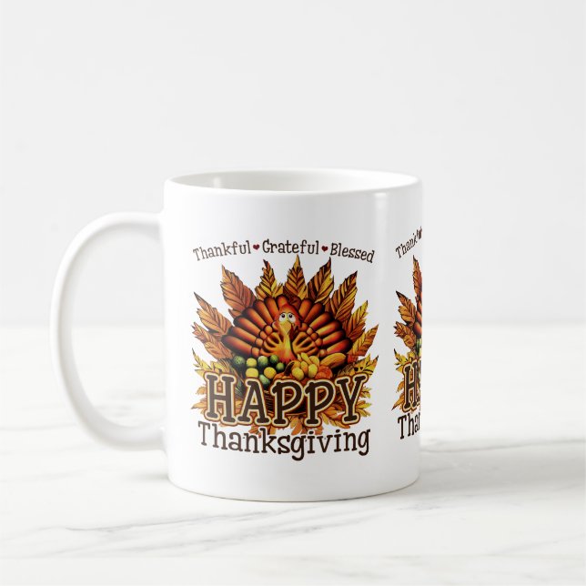 Bon thanksgiving Turquie Mug (Gauche)