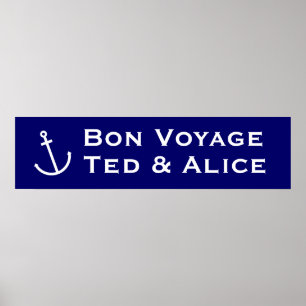 Bon Voyage Banner Poster