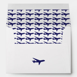 Bon Voyage Blue Airplanes Envelopes