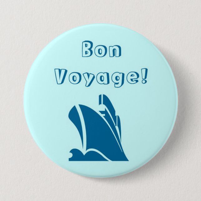 Bon Voyage Button (Front)