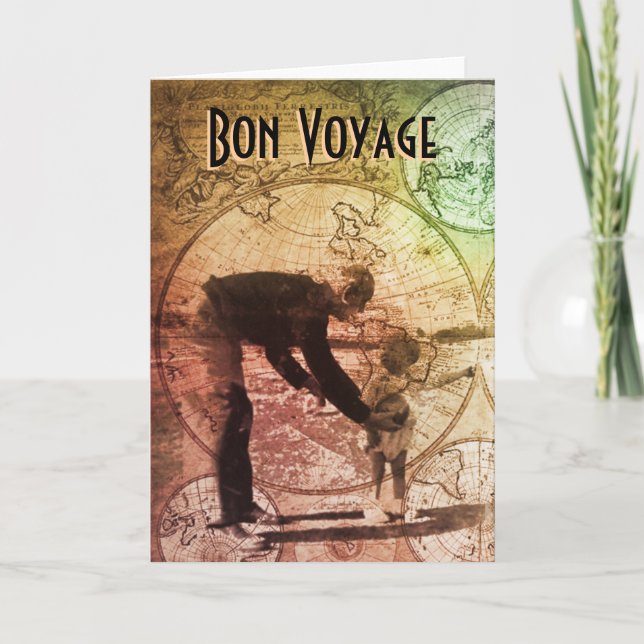 Bon Voyage Carte de voeux (Devant)