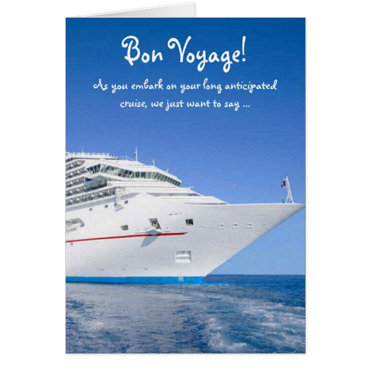 Bon Voyage Cruise Card