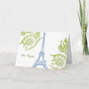 Bon Voyage, Eiffel Greeting Card