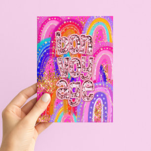 Bon Voyage Farewell Travel Card