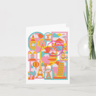 Bon Voyage Folded Greeting Card