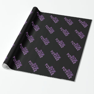 Bon Voyage fun pink greeting gift Wrapping Paper