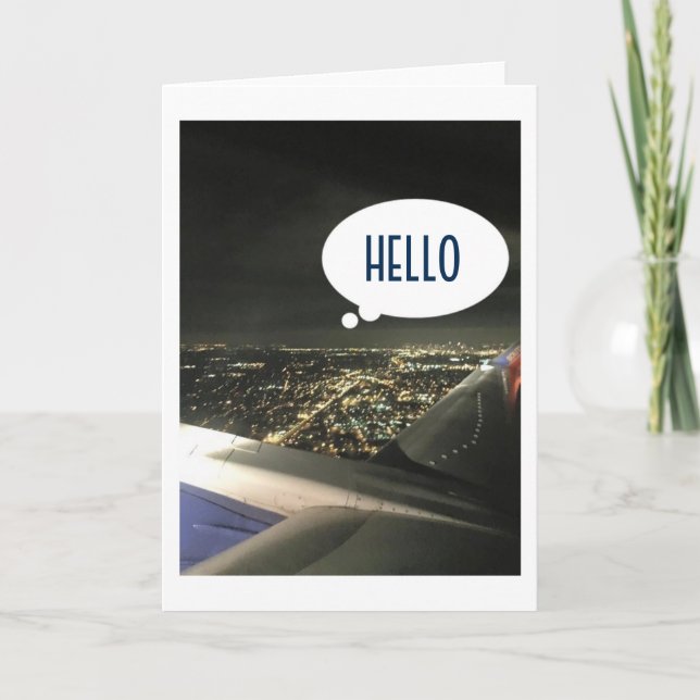 BON VOYAGE, GOOD BYE, HAVE GOOD TRIP-FROM AIRPLANE CARD (Front)