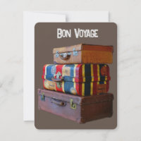 Bon Voyage/Goodbye/ Retirement Vintage Luggage