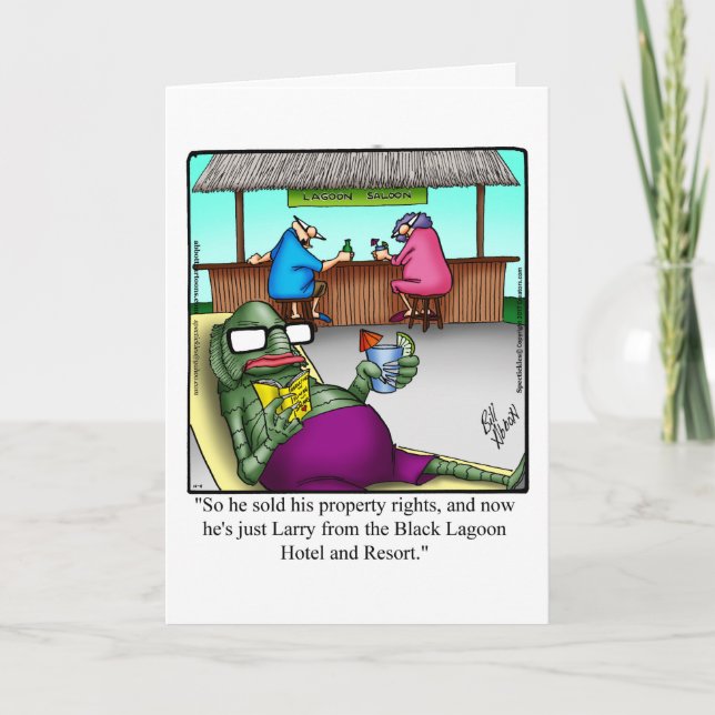 Bon Voyage Humour Carte de voeux "Spectickles" (Devant)