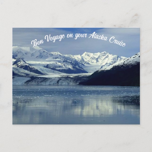 Bon Voyage on your Alaska Cruise Greeting Postcard (Front)