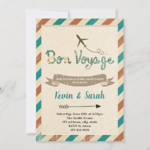 Bon voyage party invitation