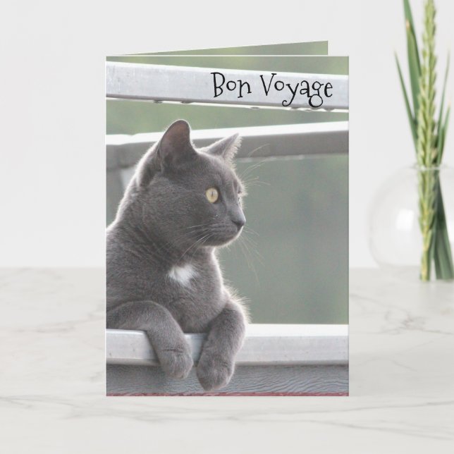 Bon Voyage Safe Travels Card (Front)